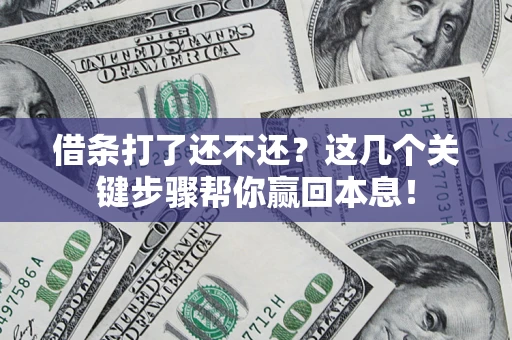 济南借条打了还不还？这几个关键步骤帮你赢回本息！