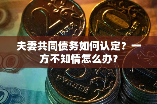 济南夫妻共同债务如何认定？一方不知情怎么办？