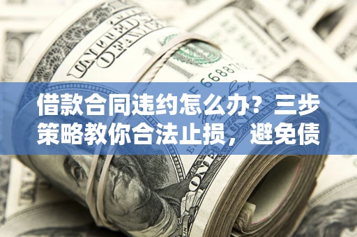 济南借款合同违约怎么办？三步策略教你合法止损，避免债务危机升级