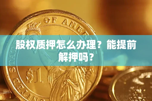 济南股权质押怎么办理？能提前解押吗？