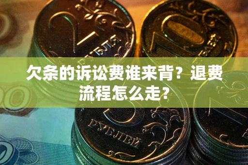 济南欠条的诉讼费谁来背？退费流程怎么走？