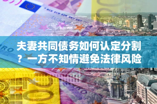 济南夫妻共同债务如何认定分割？一方不知情避免法律风险必看！